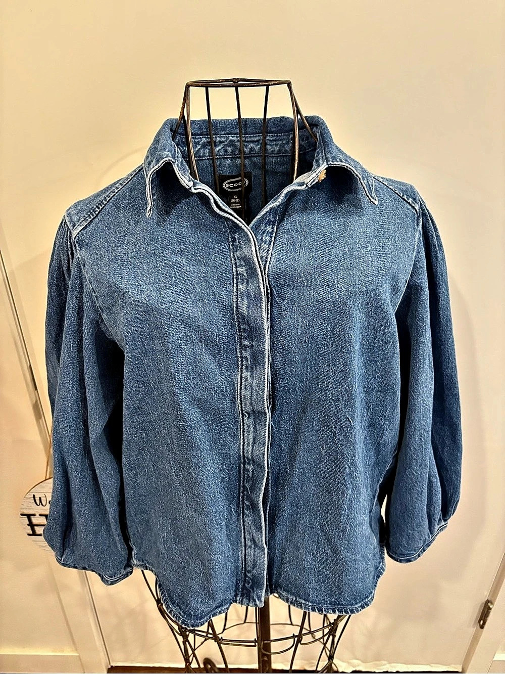 Scoop Denim Jacket Blue Size XL